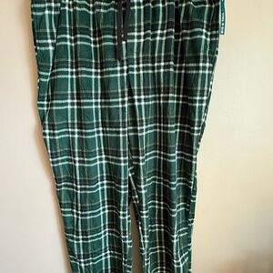 St. John's Bay Dark Green Plaid Joggers 3XL